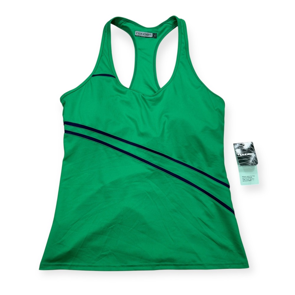 NEW InPhorm Angelika Tank Top Women's Small Green Racerback Tennis Golf Athletic